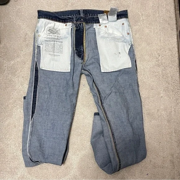 Vtg Levis 511 Premium Straight‎ Big E Jeans Men's 36 Blue Mid Wash Straight Fit